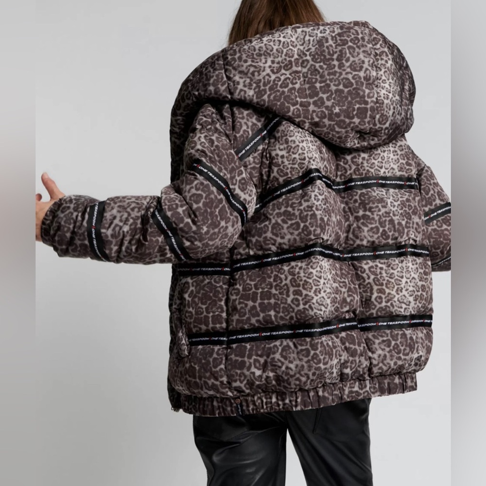 ONE TEASPOON Animal Print Puffer Jacket - Picture 2 of 10